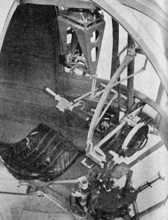 Bombat front turret and bomb aimer's position.