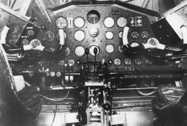 Cunliffe-Owen OA-1 Flying Wing Cockpit