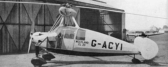 Westland CL 20 autogiro